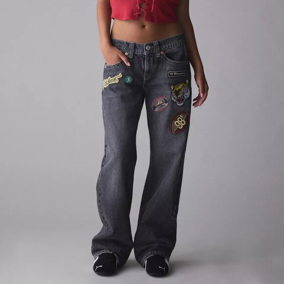 Urban Outfitters BDG Kayla Patched Jean 33 NWOT - Picture 2 of 10